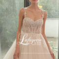 2020 New designer factory price high quality real sample heavy lace robe de mariage wedding dress bridal gown